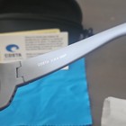 Costa 580p Polarized Rectangular Men s Fishing Sunglasses Gray Frame Blue Lens