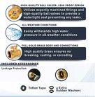 Morvat Heavy Duty Brass Garden Hose Connector Shut Off Valve  2 Pack