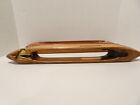 Vintage Set Of 3 Wooden Cotton Mill Boat Loom Weaving Flying Shuttle 17     