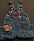 Sesame Street Girl s Vintage Overalls Dress Elmo And Zoe  Size 12m