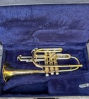 Vintage 1976 Brass Conn Cornet With Mouthpiece And Original Case