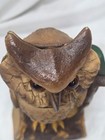 Vintage Book Of Knowledge Owl Cast Iron Mechanical Bank Works Usa Glass Eye