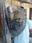 24   Medieval 18 Gauge Steel Battle Armor Heater Shield Style Knight Sca Larp