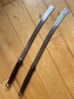 Antique Old Vietnamese 19th Century Swords Pair