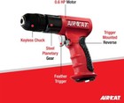 Aircat Pneumatic Tools 4338  6 Hp 3 8-inch Composite Reversible Drill