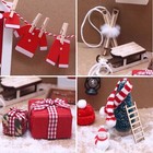 1 12 Scale Dollhouse Miniature Lot Christmas Decoration Door Santa Hat Accessory