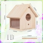 Bird Houses For Outside Clearance With Pole  Wood Birdhouse Blue Bird House Bird