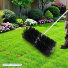 9 Teeth Rolling Brush Head Debris Brush Attachment Sweep Snow For Road Lawn Us