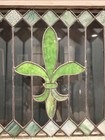 Antique American Stained Glass Transom Window  1880 - 1920 