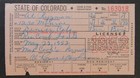 Rw20 - 1953 Federal Duck Stamp On Colorado Resident Hunting License