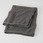 Casaluna Dark Gray Solid Bed Throw - 50 x70  Oversized