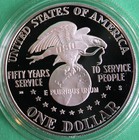 1991 S Proof Uso Silver Dollar Us Mint Commemorative  1 Coin With Box And Coa
