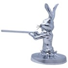 Chrome Plated Shotgun Bunny Hood Ornament W  Mounting Hardware