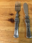 Vintage 1976 Gorham Sesame Street Child s Stainless Steel Silverware Set Free Sh