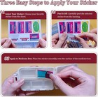 Pill Organizer With Medicine Labels 161 Labels Travel Daily Pill Container Mini