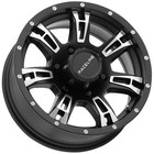 Raceline 840 Arsenal Trailer 15x6 6x5 5   0mm Black machined Wheel Rim 15  Inch