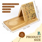 Wooden Triangle Book Stand With Drink Holder  Library Card Design Book Holder   