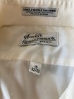 Vintage 70s 80s Sears Roebuck Button Up White Dress Shirt Men s 15 32 33