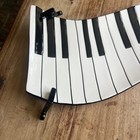 Hand Painted Piano Keyboard Serving Tray Juleez  Ceramic Music Decor