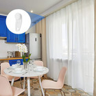 100 Pieces Traverse Curtain Rod Slides Replacement  White Plastic