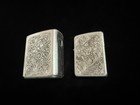Vintage  park industries Florentine Aluminium Slide Top Cigarette Case  lighter