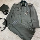 Vintage German Military Uniform Cosplay Top And Bottom Set With Bell And Hat Xl