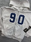Art Class Hoodie Girls Youth Medium 8 Gray Full Zip 90 Graphic Fleece Sweatshirt