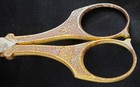 Vintage Scissors Shears W sheath Ornate Relief J A  Henckels Twin Works Germany