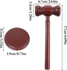 Wooden Gavel Sound Block Set Lawyer Judge Auction Meeting Presentation Hammer