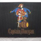 Captain Morgan Drink Spill Mat Or Drying Mat 9 x12  Black Rubber Grip Easy Clean