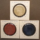 B855 3-poker Chips   young Woman     same   Red-white-blue Composite  37mm  Pur