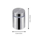  40pcs Glass Acrylic Nail Stainless Steel Sign Standoff Screws Wall Mount