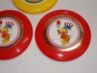 Set Of 3 1980 Vintage Wham-o 4 3 4  Frisbee Sam The Olympic Eagle Smurfs Nice