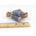 Vtg Ganz Cottage Collectibles Ross Mini Teddy Bear Blue Alpaca Knit Sweater 3 