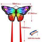 Butterfly Kite For Kids   Adults Easy Fly Large Single Line Beach Kite W  300ft