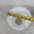 Vintage Hobnail Milk Glass Ruffled Student Lamp Shade 3    Fitter 5 25    Tall
