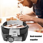 Jewelers Head Headband Magnifier Led Illuminated Visor Magnifying Glasses Loupe