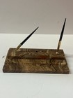 Vintage Rocketdyne Nasa Space Age Onyx Pen Stand W J Cecka Propulsion Field Lab