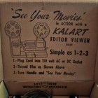 Vintage Kalart 8mm Film Movie Editor Viewer Eight W Original Box 1960 s Untested