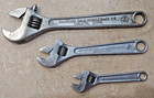 3 Pcs  Adjustable Wrenches 8 -6  Diamond Diamalloy Made Usa   4 truecraft Japan