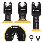 Ezarc Titanium Oscillating Saw Blades Kit 4pcs  Plunge Cutting Multitool Blades