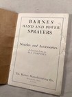 Vintage 1920   s The Barnes Sprayers Manufacturing Co  31p Catalog Mansfield Ohio