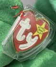 Ty Beanie Baby And Buddy Erin Green Bear With Tag Errors Mint