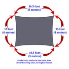 Cool Canopy Sun Sail Shade Shelter Green Waterproof 13    Foot X 16 5    Rectangle