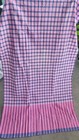 Pha Kao Ma Cloth Fabric Kaoma Plaid Loincloth Thai Traditional Mat Scarf Pink L