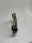 Men Black Leather Bracelet Stainless Steel Braided Mesh Bangle Magnetic Clasp 