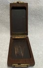 Vintage Mending sewing Kit Includes 3 Ornate Embroidery Scissors In Wooden Box
