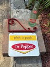 Old  dr Pepper  Hanging Double Sided Sign   8 x 7   Great Sign
