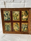 Antique 19thc Russian Orthodox 12 Parts Christ   s Passion Wood Icon Painting Rare