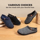 Merrimac Men s Memory Foam Slip On Slippers House Shoes Black Size 12-13 Us